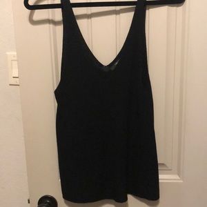 Black knitted tank top (brand new)